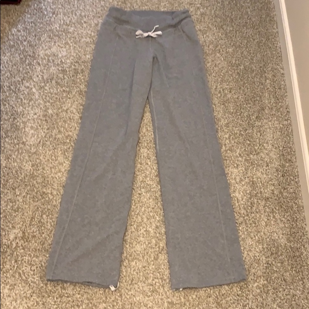 Gray adjustable lulu lemon sweatpants